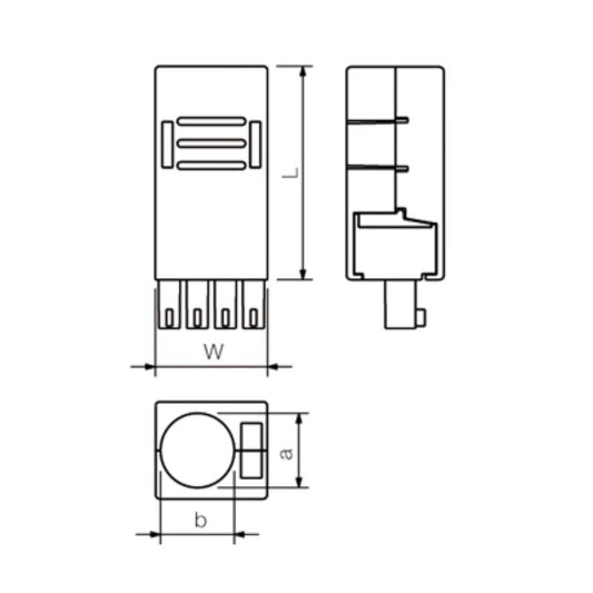 1005340000 - 9-Pole PCB Connector with Black Hood, RoHS Compliant  (Pack of 10)