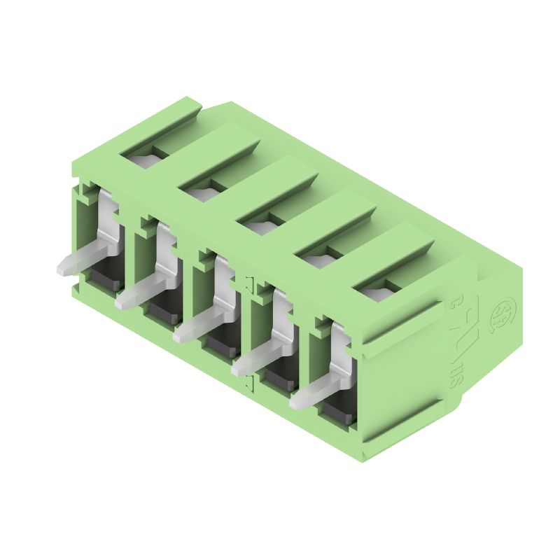 1913010000 - 5-Pole 90° PCB Terminal, 5mm Pitch, Tinned Finish  (Pack of 50)