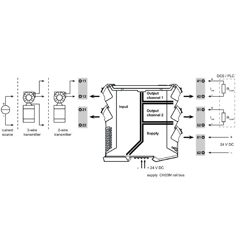 2514630000 - Non-Adjustable DC Isolating Amplifier with 4-Way Isolation