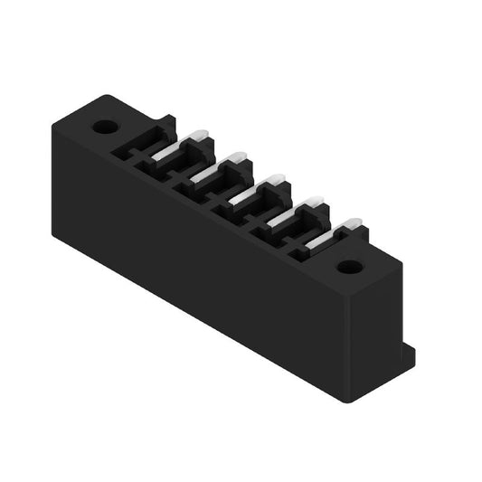 1037360000 - 5-Pole Black PCB Connector with 1.5mm Solder Pins  (Pack of 50)