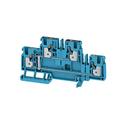 2540030000 - Double-Tier 4mm² Feed-Through Terminal, 800V, Blue  (Pack of 50)