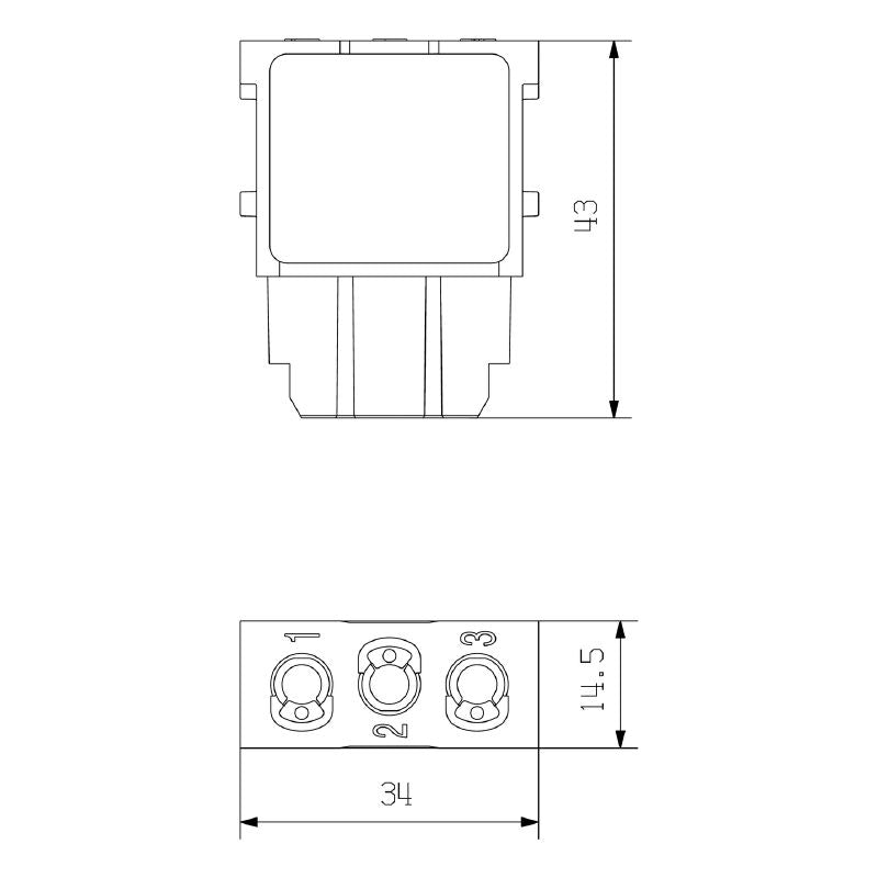 1429350000 - 690V/40A Power Module with Female Crimp Connection