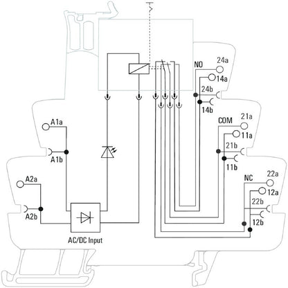2988370000 - 230V UC Relay Module with 2 CO Contacts, 8A Capacity  (Pack of 5)