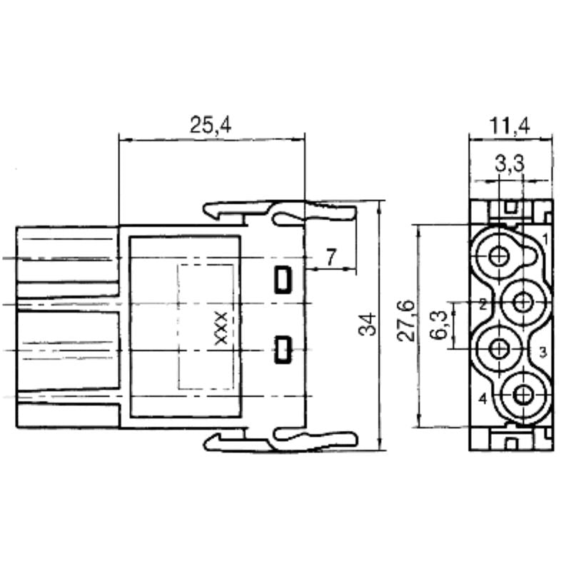 1861920000 - Heavy-Duty 39.5mm Connector with Robust Design and RoHS Compliance  (Pack of 10)