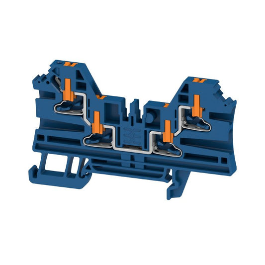 2847480000 - 2.5mm² Dark Blue Terminal Block with PUSH IN Technology  (Pack of 50)