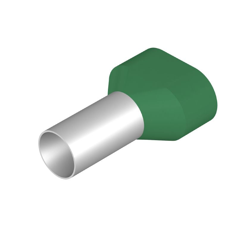 9037360000 - Green Twin Ferrule, 16mm², 20mm Stripping Length, Compact Design  (Pack of 50)
