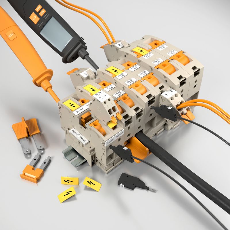 2694080000 - Black & Yellow Push-In Terminal, 95 mm², 232 A Capacity  (Pack of 5)