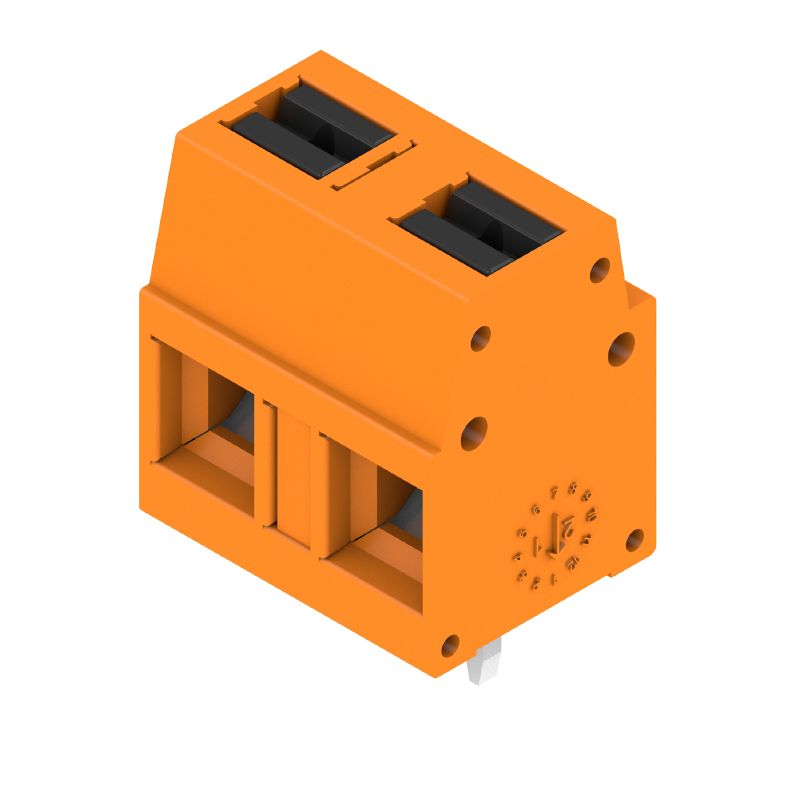 2787570000 - 7.50mm 2-Pole PCB Terminal, 90° Angle, Orange, PUSH IN  (Pack of 288)