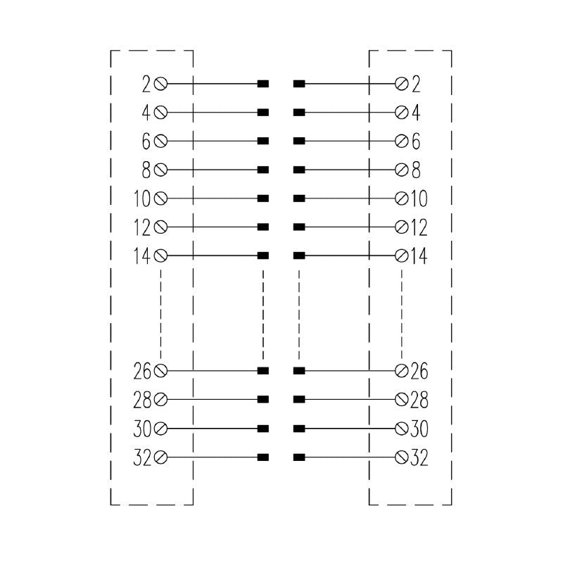 0586761001 - 32D Plug-In Connector, 144mm Depth, DIN 41612