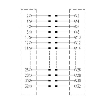 0586761001 - 32D Plug-In Connector, 144mm Depth, DIN 41612