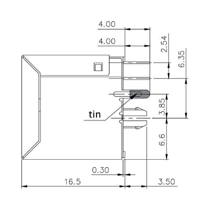 2436450000 - 180° PCB Mount RJ45 Modular Jack, 8 Poles, Cat. 5  (Pack of 120)