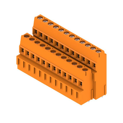 1769340000 - 5.08mm PCB Terminal Connector, 24 Poles, Orange, 90° Angle  (Pack of 10)