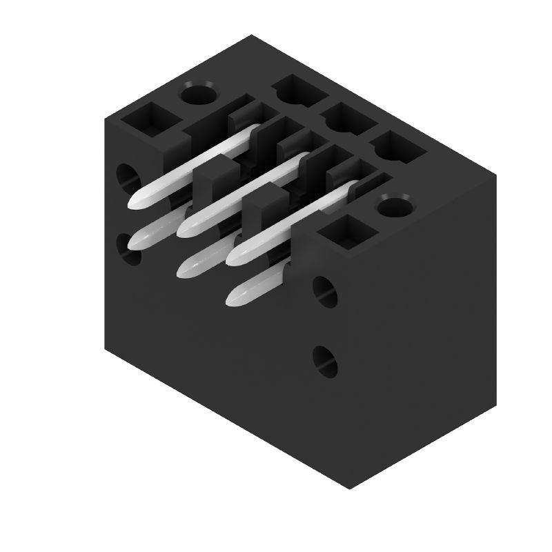 1756160000 - 3.5mm 6-Pole THT Connector with Flange, Black & Gold-Plated  (Pack of 102)