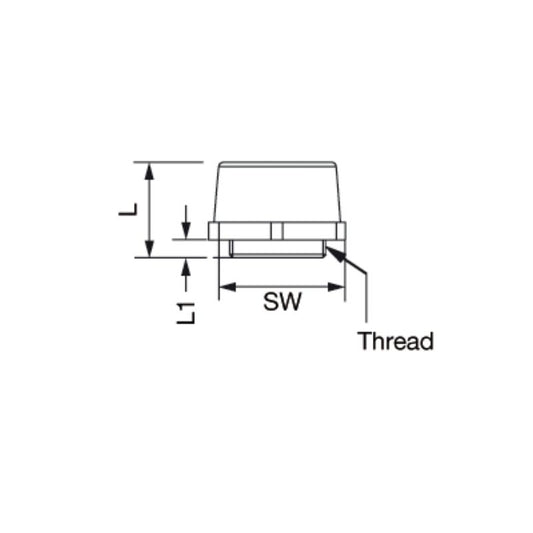1719740000 - M 25 Polyamide Drainage Device with 5mm Thread Length  (Pack of 20)