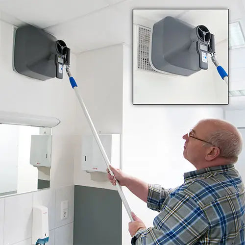 PCE-VA 20 - Versatile Thermometer with Flow Hood for HVAC Measurements