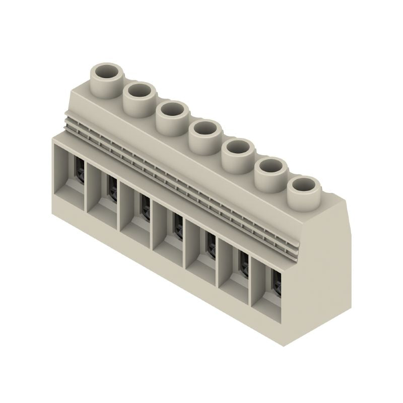 1386580000 - 15mm 7-Pole PCB Terminal, 90° Angle with Clamping Yoke  (Pack of 12)