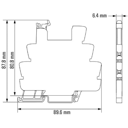 1123250000 - 24V UC Relay Socket with 10A Contact and Screw Connection  (Pack of 10)