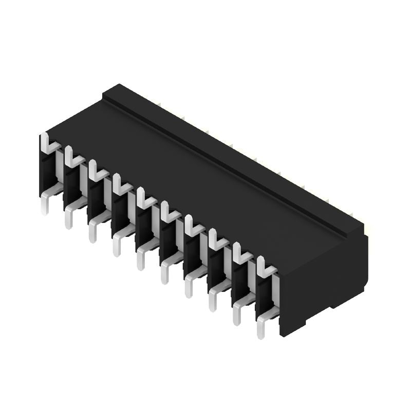 1250450000 - 3.50mm 10-Pole Black PUSH IN Terminal Block, 180° Angle  (Pack of 180)