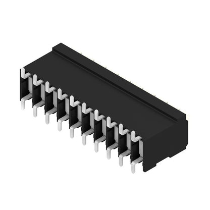 1250450000 - 3.50mm 10-Pole Black PUSH IN Terminal Block, 180° Angle  (Pack of 180)