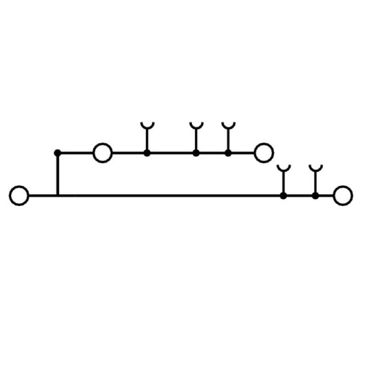 1547670000 - Orange 2.5mm² Feed-Through Terminal, 24A, Double Tier  (Pack of 50)