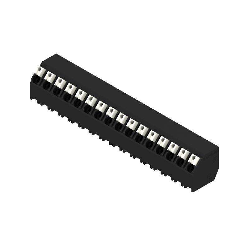 1884870000 - Black PCB Terminal for 16 Poles, 135° Angle, 1.5mm Solder Pin  (Pack of 6)