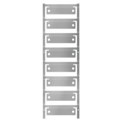 1059990000 - Silver ClipCard 15 x 60 mm Device Markers with Holes  (Pack of 40)