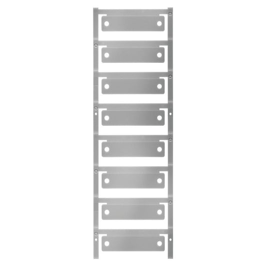 1059990000 - Silver ClipCard 15 x 60 mm Device Markers with Holes  (Pack of 40)