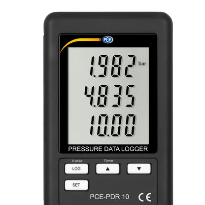 PCE-PDR 10 - Wall-Mounted Pressure Data Logger with 3 Sensor Inputs