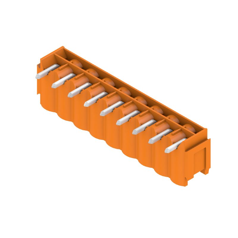 1580930000 - 5mm Pitch 9-Pole Orange PCB Connector with THT Solder  (Pack of 50)