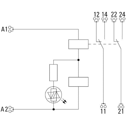2576240000 - 24VAC Relay Module with Two CO Contacts, 5A Capacity  (Pack of 10)