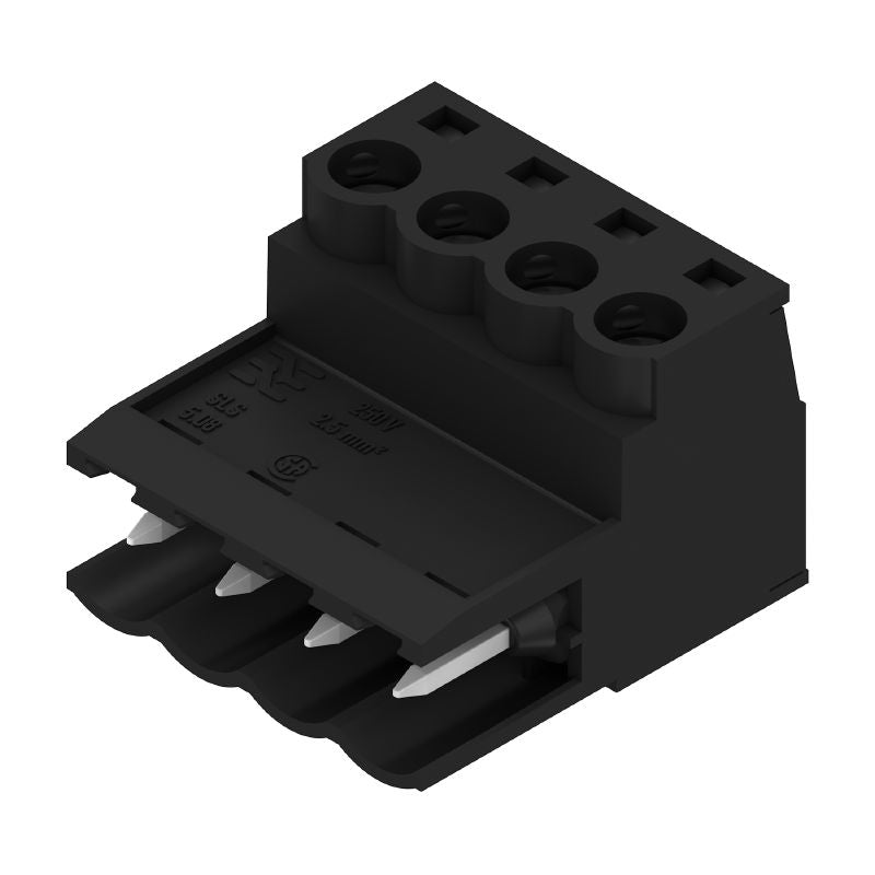 1644940000 - 5.08mm Male Plug Connector with 180° Angle, 4 Poles  (Pack of 90)