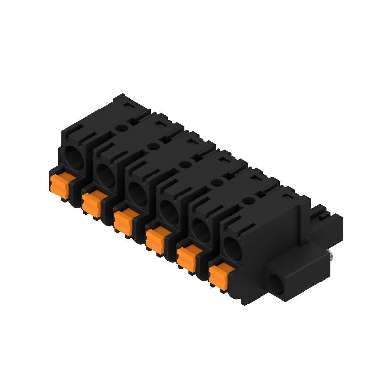1227490000 - 7.62mm PCB 6-Pole Plug Connector, 180° Push-In Design  (Pack of 30)