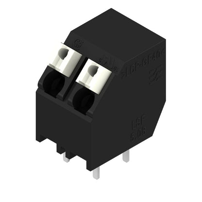 1885020000 - Black 5.08mm PCB Terminal, 2-Pole, 135° Angle, 3.5mm Pins  (Pack of 59)