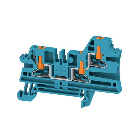 2847340000 - 2.5mm² Blue Terminal Block, Push-in, 24A Capacity  (Pack of 50)