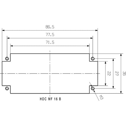 2736930000 - Diecast Zinc HDC MFGS 16B AD with 4 Slots and 500 Cycles