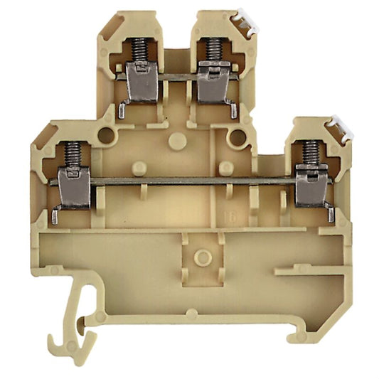 1284160000 - Beige Thermocouple Terminal for TS 35 Rails, 4mm² Connections  (Pack of 10)