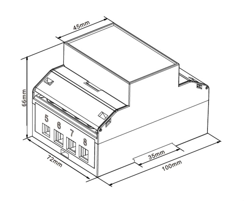 7760051003 - 100 A Power Meter for Single/Three-Phase Systems