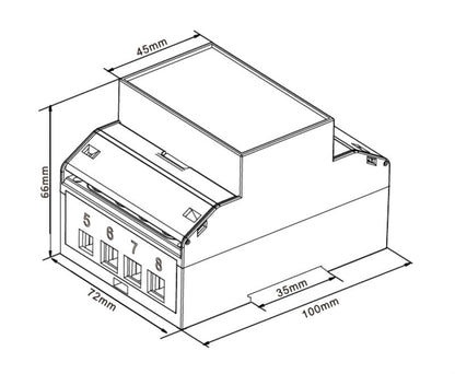 7760051003 - 100 A Power Meter for Single/Three-Phase Systems
