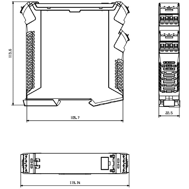8965350000 - 1-Channel Isolating Switch Amplifier for NAMUR Sensors
