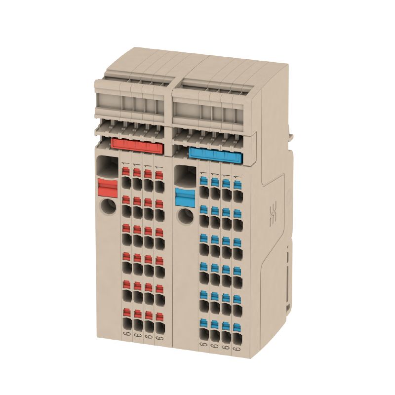 2506370000 - 6 mm² PUSH IN Modular Terminals, 500 V, Dark Beige