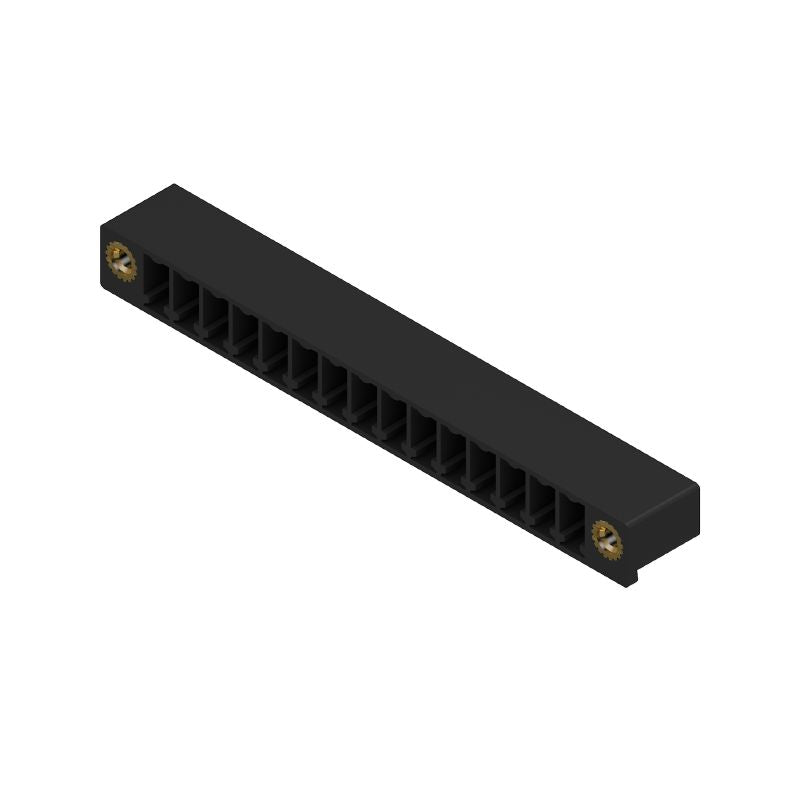 1037140000 - 15-Pole PCB Connector 3.81mm Pitch, 270° Elbow, Black  (Pack of 50)