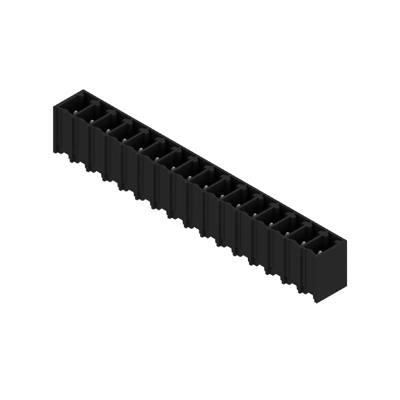 1864040000 - 16-Pole 3.81mm Male PCB Connector, 180° Orientation, Black  (Pack of 50)