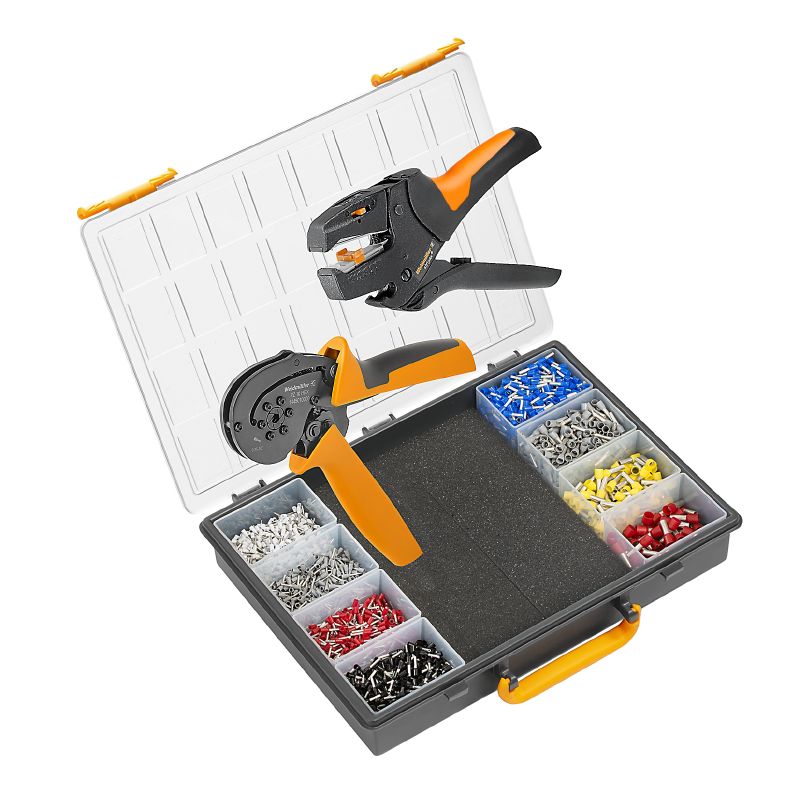 1542270000 - Hex Cable Crimping Tool Set with Stripper and Ferrules