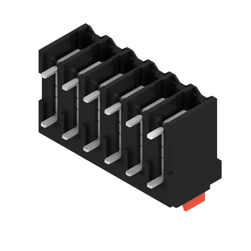 2604100000 - 3.50mm Black PCB Terminal with 90° Connection, 6 Poles  (Pack of 265)