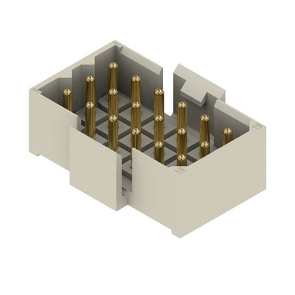 1444400000 - 5mm Pitch 18-Pole Male PCB Connector, Gold-Plated 3.2mm Pins  (Pack of 25)
