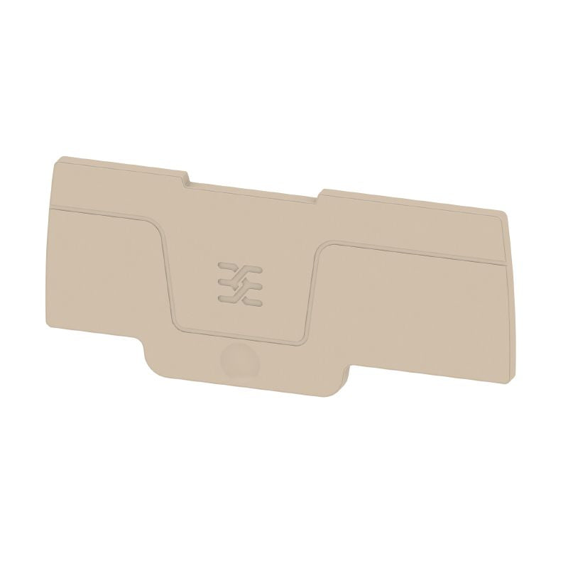 2751090000 - Dark Beige Snap-On Terminal End Plate, 69.5mm x 30.6mm  (Pack of 20)