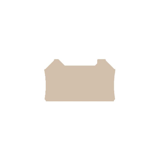 1905150000 - Dark Beige 68.88mm Snap-On End Plate, V-0 Rated  (Pack of 50)