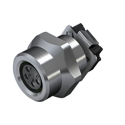 2423310000 - M8 8-Pole Connector with M10 Thread, Nickel-Plated, 9mm Height  (Pack of 25)