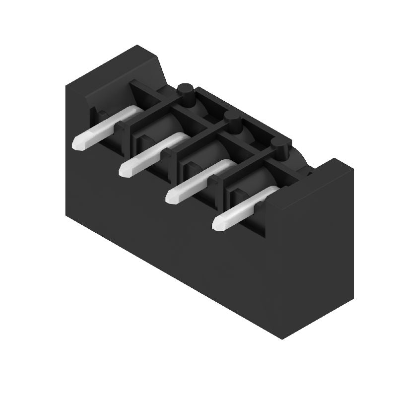 1840140000 - 5.00mm Male PCB Connector, 4-Pole, 90° Angle, THT, Black  (Pack of 100)