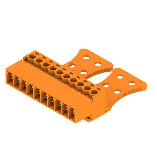 1237080000 - 3.81mm Male PCB Connector with 10 Poles at 180° Angle  (Pack of 50)